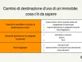 Tabella riassuntiva sul cambio di destinazione d'uso di un immobile: quando è possibile, requisiti e piani regolatori.