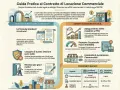 Guida pratica locazione commerciale: durata 6+6 anni, deposito cauzionale max 3 mensilità, imposta registro 2%.