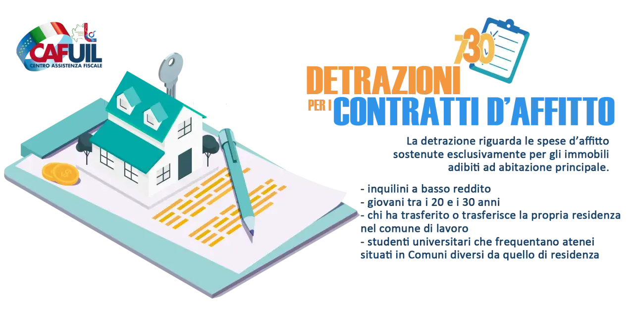 Detrazioni 730 per contratti d'affitto, anche senza residenza. Informazioni per inquilini, giovani e studenti.