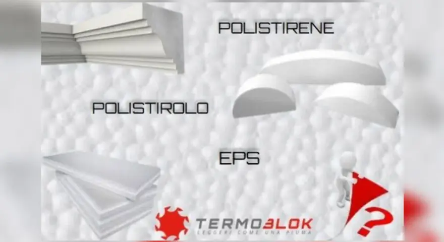 Polistirolo, polistirene, EPS: materiali leggeri con diverse densità polistirolo kg/m3. Termoblock, leggeri come una piuma.