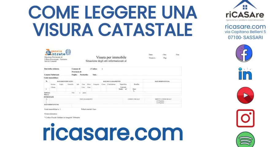 Visura catastale con dati immobiliari, inclusa la categoria catastale B1. Guida alla lettura di documenti immobiliari.